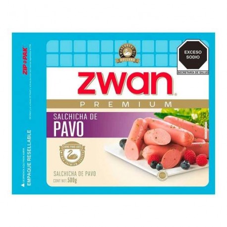 SALCHICHA PAVO 500GR.ZWAN