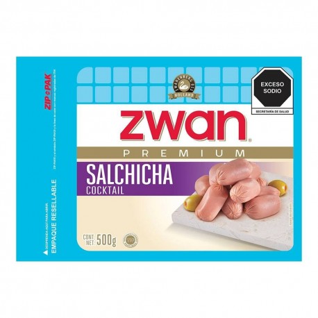 SALCHICHA COCKTAIL PAVO 500GR.ZWAN