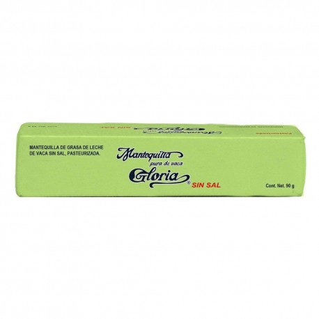 MANTEQUILLA GLORIA S/SAL 90GR.