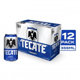 TECATE LIGHT 355ML.12PACK LATA.