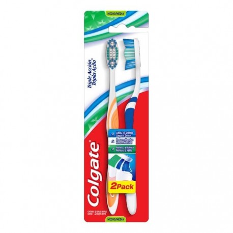 CEPILLO TRIPLE ACCION COLGATE 2PCK