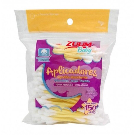 APLICADORES ALGODON 150PZ.ZUUM BABY