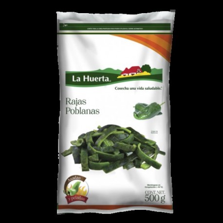 RAJAS POBLANO 500GR.LA HUERTA
